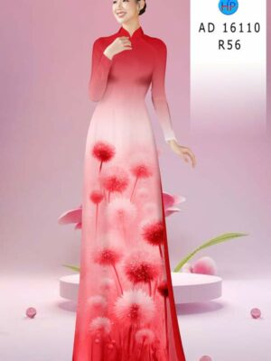 Vải Áo Dài Hoa Bồ Công Anh AD 16110
