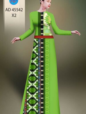 Vải Áo Dài Hoa Văn AD 45542