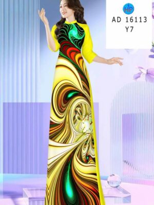 Vải Áo Dài Hoa Văn AD 16113