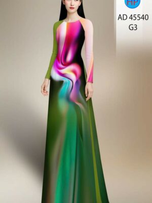 Vải Áo Dài Hoa Văn AD 45540