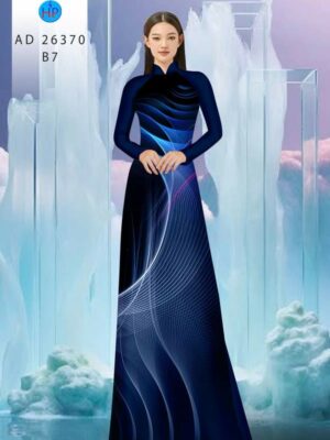 Vải Áo Dài Hoa Văn AD 26370