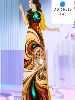 Vải Áo Dài Hoa Văn AD 16113