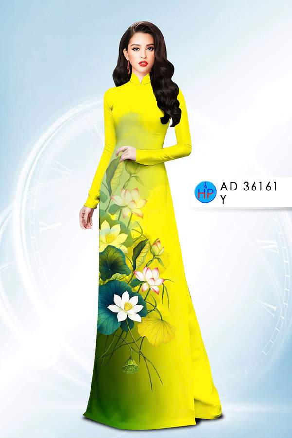Vải Áo Dài Hoa Sen AD 36161