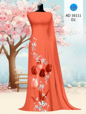 Vải Áo Dài Hoa Tulip AD 16111