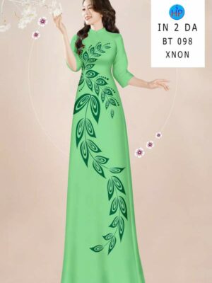 Vải Áo Dài In Hoa Văn AD BT098