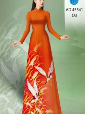 Vải Áo Dài Chim Hạc AD 45541