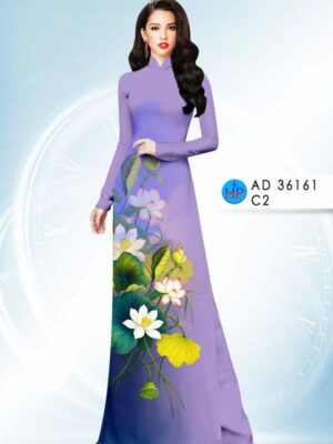 Vải Áo Dài Hoa Sen AD 36161