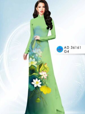 Vải Áo Dài Hoa Sen AD 36161