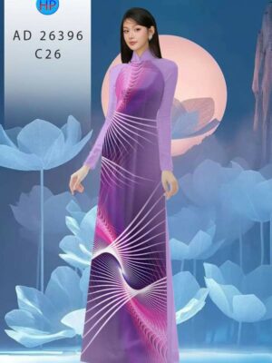 Vải Áo Dài Hoa Văn AD 26396