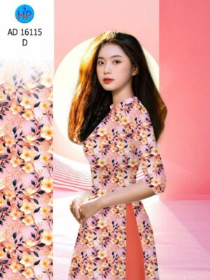 Vải Áo Dài Hoa Đều AD 16115