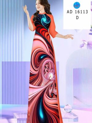 Vải Áo Dài Hoa Văn AD 16113