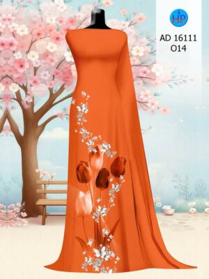 Vải Áo Dài Hoa Tulip AD 16111