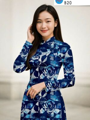 Vải Áo Dài Hoa Văn AD 36185