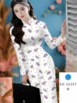 Vải Áo Dài Hoa Đều AD 26397