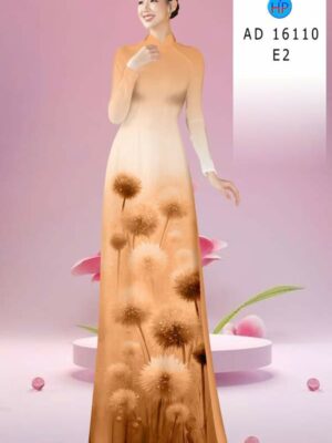 Vải Áo Dài Hoa Bồ Công Anh AD 16110