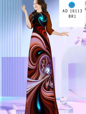 Vải Áo Dài Hoa Văn AD 16113