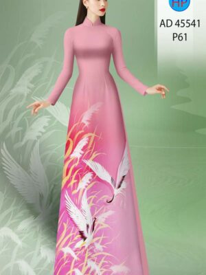 Vải Áo Dài Chim Hạc AD 45541