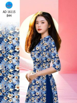 Vải Áo Dài Hoa Đều AD 16115