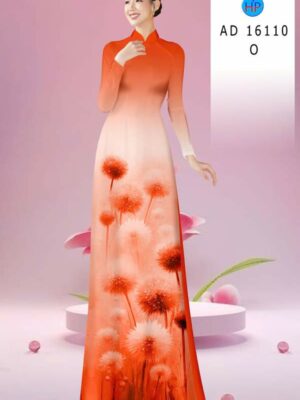 Vải Áo Dài Hoa Bồ Công Anh AD 16110