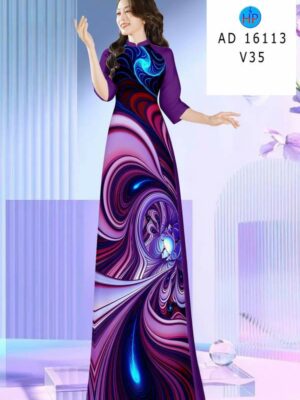 Vải Áo Dài Hoa Văn AD 16113