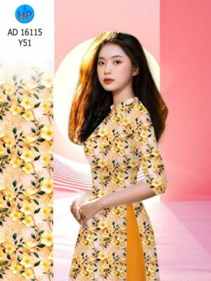 Vải Áo Dài Hoa Đều AD 16115