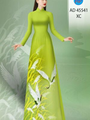 Vải Áo Dài Chim Hạc AD 45541