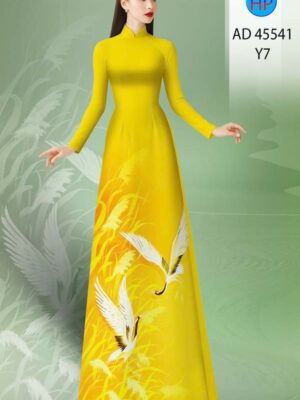 Vải Áo Dài Chim Hạc AD 45541