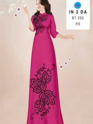 Vải Áo Dài Hoa Văn AD BT095