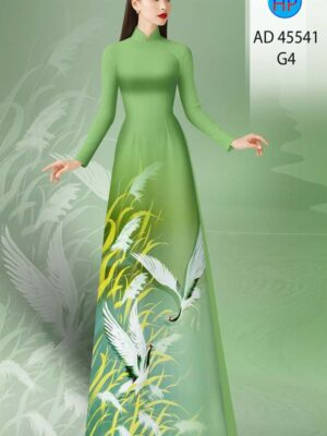 Vải Áo Dài Chim Hạc AD 45541