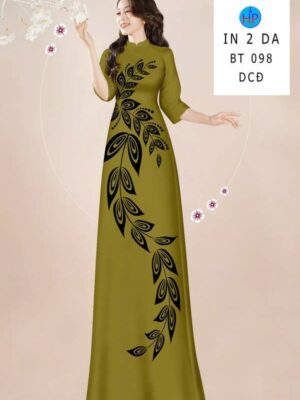 Vải Áo Dài In Hoa Văn AD BT098
