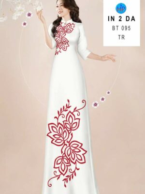 Vải Áo Dài Hoa Văn AD BT095