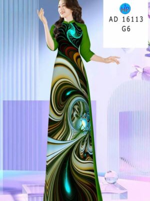 Vải Áo Dài Hoa Văn AD 16113