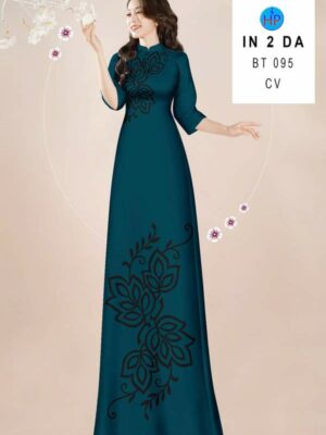Vải Áo Dài Hoa Văn AD BT095