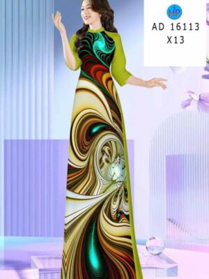 Vải Áo Dài Hoa Văn AD 16113