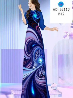 Vải Áo Dài Hoa Văn AD 16113