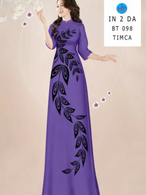 Vải Áo Dài In Hoa Văn AD BT098