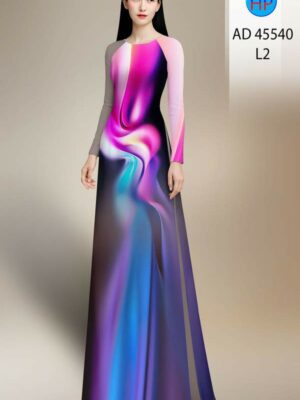 Vải Áo Dài Hoa Văn AD 45540