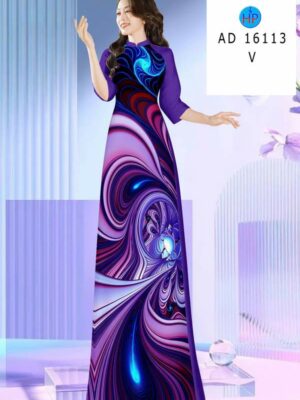 Vải Áo Dài Hoa Văn AD 16113