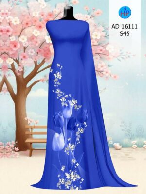 Vải Áo Dài Hoa Tulip AD 16111