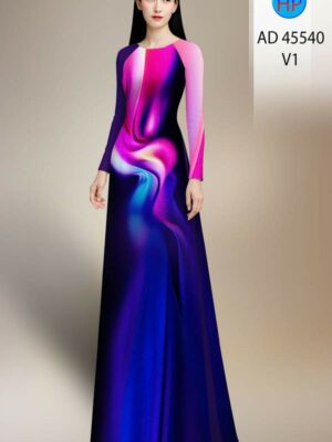 Vải Áo Dài Hoa Văn AD 45540