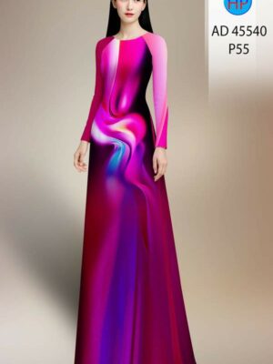 Vải Áo Dài Hoa Văn AD 45540