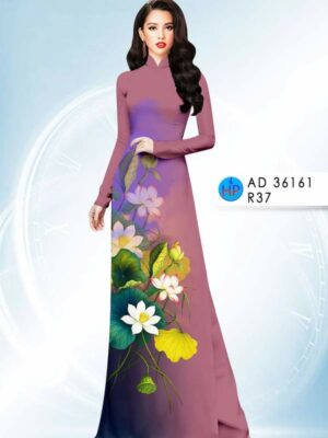 Vải Áo Dài Hoa Sen AD 36161