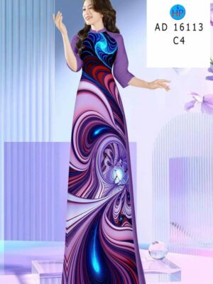 Vải Áo Dài Hoa Văn AD 16113