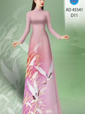 Vải Áo Dài Chim Hạc AD 45541