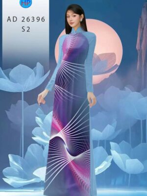 Vải Áo Dài Hoa Văn AD 26396