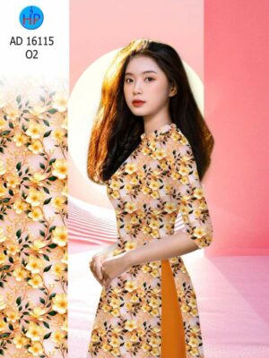 Vải Áo Dài Hoa Đều AD 16115