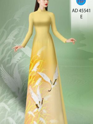 Vải Áo Dài Chim Hạc AD 45541
