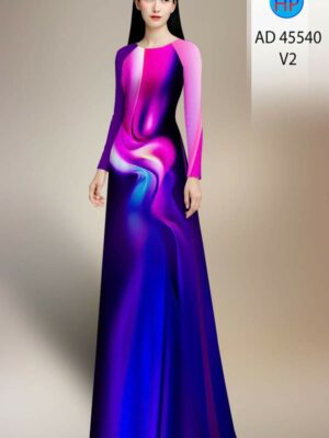 Vải Áo Dài Hoa Văn AD 45540