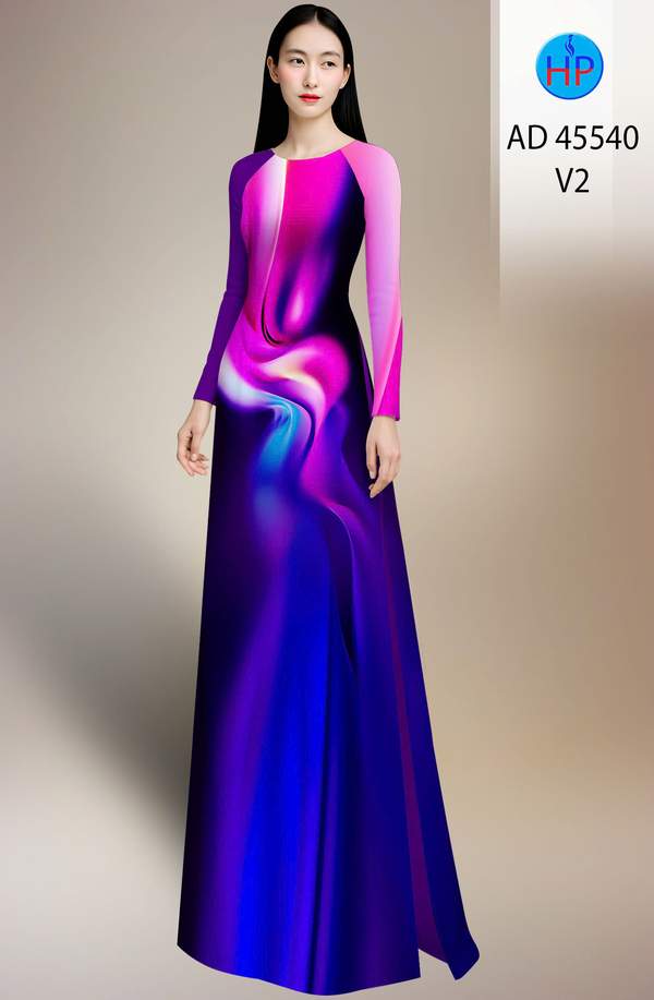 Vải Áo Dài Hoa Văn AD 45540