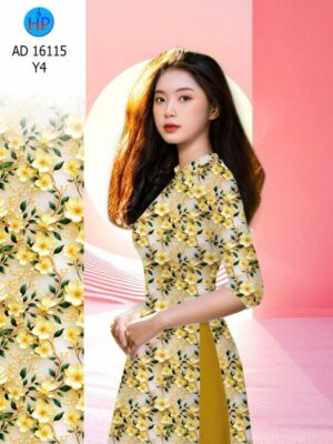Vải Áo Dài Hoa Đều AD 16115